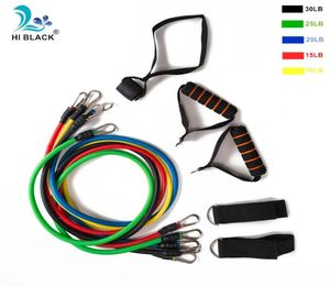 17PcsSet Latex Resistance Bands Set Yoga Exercise Fitness Band Rubber Loop Tube Bands Gym Door Anchor Ankle Straps With Bag Kit3235055
