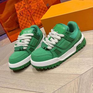 New arrival Shoes Trainer Maxi Sneaker designer Shoelace Beading Plump Casual Shoes Women Men Virgil sneakers Top Quality Leather Platform Sneakers Size 35-45 07