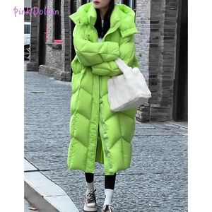 Women's Down Parkas huva Cotton Coat 2023 Vinter i koreanska tjocka varma sköldpaddor Parka Parka Löst smal mysig jacka utkläder kvinnlig 231201