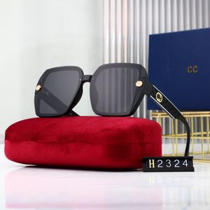 Luxus-Sonnenbrille mit Polaroid-Linse, Designer-Sonnenbrille mit Buchstaben für Damen, Herren-Schutzbrille für Senioren, Brillen für Damen, Brillengestell, goldfarbenes Logo auf den Bügeln