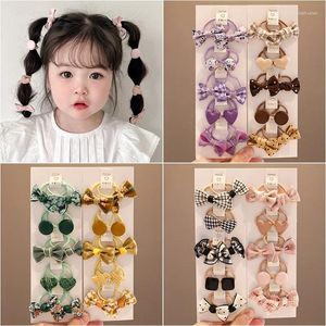 Akcesoria do włosów 10PCS Śliczny zespół dla dziewcząt słodka dajała bowknot moda lina