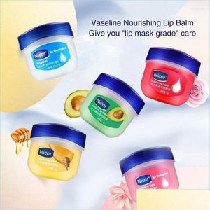 Lip Gloss Pack Vaselina Hidratante Longa Duração Maquiagem Natural Botânico Anti-Rachado Tratamento Balmlip Glosslip Wish22 Dro Dhj7V