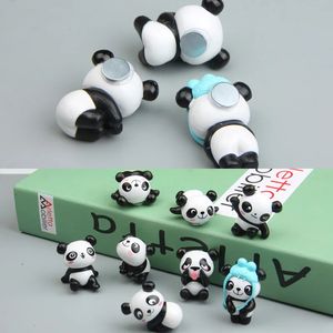 Buzdolabı mıknatıslar 8pcs sevimli panda buzdolabı mıknatısları çıkartma oyuncak buzdolabı dekorasyon tutucu ev dekor çocukları doğum günü hediyeleri 231201