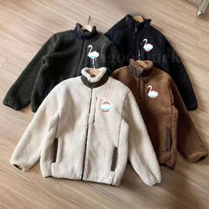 Designer jackets winter new fluffy jacket jacket men jackets women jackets Goose lambswool loose casual stand up collar jacket jacket couple models