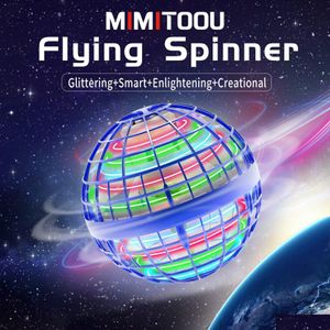 Yenilik Oyunları Uçan Orb Ball Toy Magic Neba Hover Boomerang 360 ﾰ Dönen Spinner Mini Drone Çocuklar İçin Adts Açık Kapalı Yüzen Dhqes