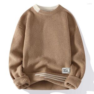 Maglioni da uomo 2023 Inverno Uomo maglione lavorato a maglia spesso soffice moda maschile coreana slim fit maglione o collo causale street wear pullover