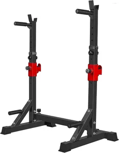 Hantlar squat stativ skivstång dopp bar station justerbar bänkpress 850 kg max last multifunktion vikt lyft hem gym