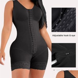 Cintura Tummy Shaper Fajas Fajas colombianas para mujer Fajas adelgazantes Skims Butt Lifter Fl Body Bbl Control Body Entrepierna Ziper Diseño XS Dro Dhlqh