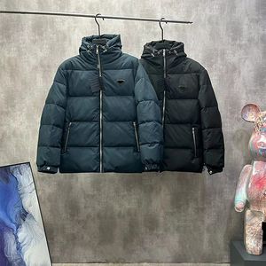 PR Mens Puffer Jacka Parka Women Classic Down Coats Outdoor Warm Feather Winter Jacket Nylon Unisex Triangle Logo Coat Outwear Parkläder