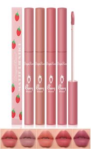 Berry Mousse Matte Lip Gloss Watertproof Long Lasting Liquid Lipstick Strawberry Lips Makeup7778131