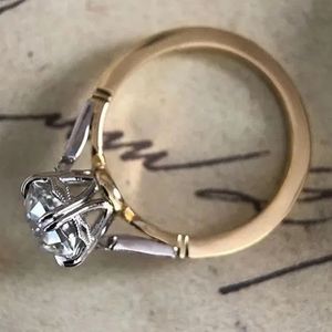 Обручальные кольца Huitan, сдержанный круглый цирконий для женщин, обручальное кольцо, элегантные аксессуары, модные двухцветные украшения 231201