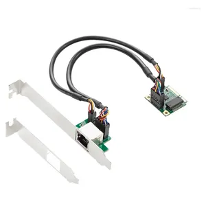 Проводная сетевая карта Mini PCIE Gigabit 1000M Ethernet с одним сетевым разъемом RJ45, бесплатный чип RTL8111H