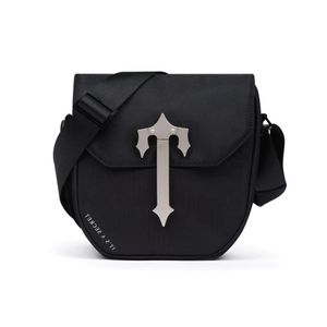 Mężczyźni Trapstars Cobra T Black Srebrna Torebka na ramię na zewnątrz Plecak projektant torby na torba Portfel Crossbody Tagi w talii na 190 W