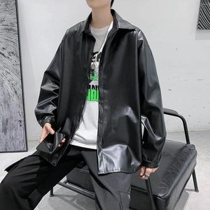 Erkek Hoodies Pu Deri Rüzgar Dış Giyim Kış Kış Sıcak Baget Ceket Kore Moda Çıngırak Kazandırmalar Egzersiz All Maç Modeli