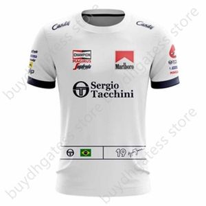 3aj7 Camisetas masculinas 2023/2024 Nova F1 Fórmula 1 Equipe de corrida Verão Retro Corrida Velocidade Queda Manga Curta Lazer Esportes Ao Ar Livre Grande Respirável