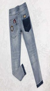 Puls szie jeans da uomo pantaloni casual dg pantaloni firmati patch ricamo versione superiore jeans moda6712230