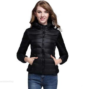 LL Slim Fit Yoga Dünne Daunenjacke Einfarbiger Puffermantel mit Kapuze Lange Ärmel Sport Winter-Outwear Pack It Short Jacken Top Heiße Kleidung