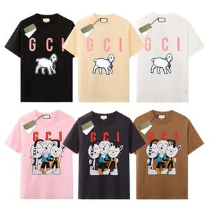 Erkek Tasarımcı T-Shirt Lüks Marka Gu T Shirtler Erkek Kadınlar Kısa Kollu Tees Yaz Gömlekleri Hip Hop Street Giyim Üstleri Şort Giysileri Çeşitli Renkler-80