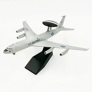 Aircraft Modle Diecast Metal 1/200 Scale E-3 Sentry AWACS USAF Early Warning Aircraft Airplane Models Toy For Collection 231201