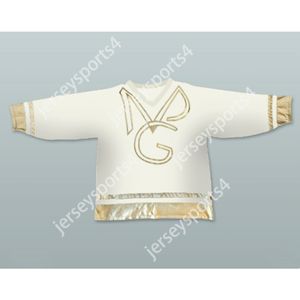 Anpassad White Prince och den nya Power Generation Hockey Jersey New Top Stitched S-M-L-XL-XXL-3XL-4XL-5XL-6XL