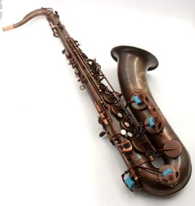 Östliche Musik Vintage-Kaffee-Patina Mark VI Typ Tenor-Saxophon ohne hohe F#-Taste