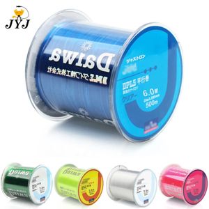 Linha de trança 500M Nylon Japonês Durável Monofilamento Rock SeaFreshwater Linha de pesca Linha de pesca Diâmetro 0,10 mm a 0,47 mm Equipamento de pesca 231201