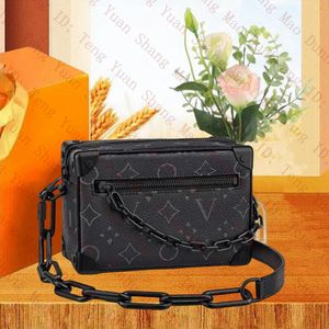 Tasarımcı Çanta Erkekler Crossbody Çantalar Kabartma Deri E birim omuz çantası mini yumuşak gövde zincir debriyaj çantası erkekler çantası cüzdan küçük tote m44735