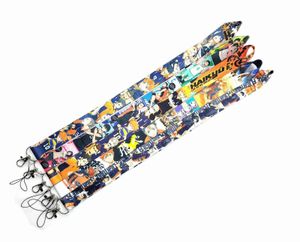 Volleyball Boys Haikyuu Lanyards designer Keychain Cosplay Fashion Anime Print Ribbon Lanyard for Key USB Gym Pass ID Badge Holder Gift