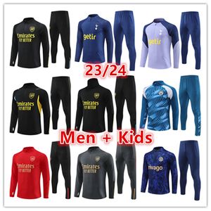 2023 2024 Arsenal Tracksuit Sets Homens Crianças Futebol Futebol 23 24 Metade Puxado Manga Longa Futebol Futebol Gunners Treinamento Terno Survetement Foot Chandal Jogging Kits