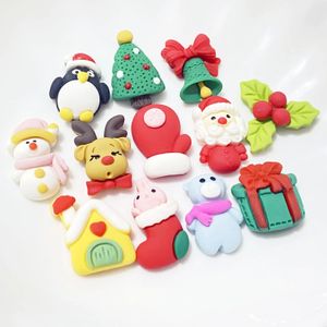 Tırnak Sanat Dekorasyonları 200 Mix Kawaii Noel Tırnak Sanatı Charms 3D Sevimli Karikatür Noel Baba Hediye Çorapları Kardan Adam Beak Mücevher Yapma El Sanatları Tırnakları 231202