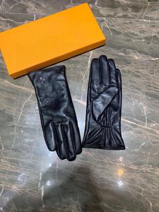 Lüks kadın parmak ucu hediye yünü koyun erkekleri beş parmak eldivenleri yeni su geçirmez louiseits viutonits termal fitness motosiklet erkek eldiven tasarımcısı eldiven