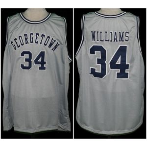 Nikivip Georgetown Hoyas College #34 Reggie Williams Retro Basketball Jersey Mens Ed Custom Number Name Jerseys