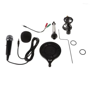 Microphones E9LB Streaming Podcasts Game RGB Computer Condenser Stand Desktop Microphone