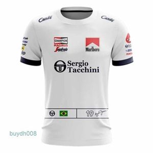 T-shirt da uomo 2023/2024 Nuova F1 Formula One Racing Team Estate Retro Race Speed Drop Manica corta Outdoor Tempo libero Sport Grande traspirante Noak