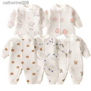 Conjuntos de roupas para bebês meninas roupas recém-nascidas 100% algodão manga comprida bodysuits de uma peça macacões de tricô para recém-nascidos babyl231202