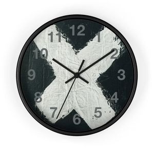 X segna il tempo Orologio da parete, orologio moderno per l'arredamento dell'ufficio