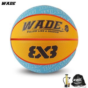 Suporte de pulso WADE Original Outdoor Leather Basketball para Adulto PU Bola Tamanho Oficial 7 Homens Item de Alta Qualidade 231202