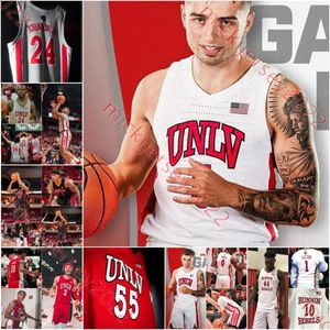 College Basketball Wears Custom UN Runnin' Rebels Jerseys Isaiah Cottrell Keyshawn Hall Luis Rodriguez Jones Jackie Johnson III Camer