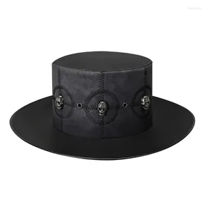 Berretti Steampunk Cappello a cilindro Costume di Halloween Cosplay Gotici Accessori per feste Puntelli Drop