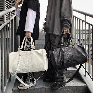 Duffel Bags 2022 Men Travel Duffels Handbag Large Crocodile Leather Luxury Embossed Fashion Gym Tote Bag Weekend Duffle Femal338W289e