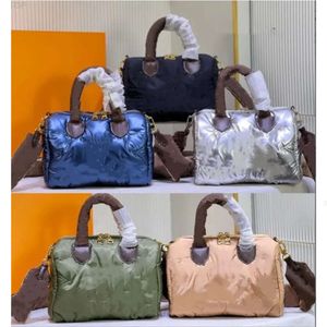 Silver Econyl Recycled Pillow Speedy Bag Bandouliere 25 Mini Nylon Purse Onthego Tote Maxi Pochette Handbag Embrodery Monograms Bumbag M20973 M20971 M21056H1