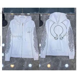 Designer Hoodie Chrome Mens Hoody Clothing Womens Heart Hoodies Hooded Ch Cross Flower Arm Front Printed Horseshoe Pocket Zipper Jackts 983