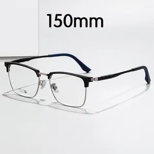 Óculos de sol vazrobe 150mm óculos de titânio quadro masculino mulheres negócios miópico óculos homens óculos para prescrição 0 -150 200 250 300