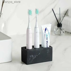 Toothbrush Holders Electric Toothbrush Holder Black Bathroom Organizer Tooth Brush Holder Toothbrush Bathroom Tool Toothpaste Storage Rack White Q231202