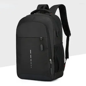 Backpack USB Charging Waterproof Men Stylish College School Bags Classic Notebook Backpacks Lightweight 15.6" Laptop Bag For