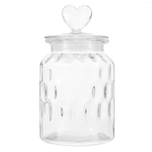 Storage Bottles Glass Jar Tea Tins Cereals Canister Canisters Lids Candy Coffee Airtight Sealed Dried Food Jars Container