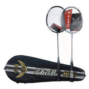 Badminton Rackets 2pcs Carbon Fiber Badminton Racket Ultra light Offensive Raqueta Padel Professional Badminton Bat String Grip Cover Set Training 231201