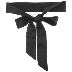 ベルト黒い装飾リボンリボンクロス女性ドレスバスローブ弓シルクサッシの交換ミスパセックドムスキーセンチュアフェム