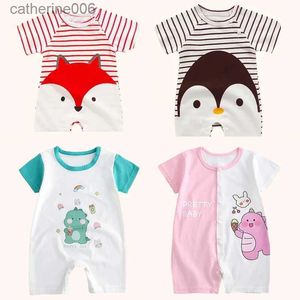 Giyim Setleri Yenidoğan Bebek Giyim Erkek Kız Bebek Giysileri Ürünleri Pamuk Körfezi Yaz Kısa Kollu Romper Bebek Toddler Sleepwearl231202