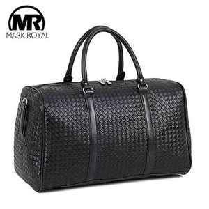 MARKROYAL Large Capacity PU Leather Travel Bag Multifunctional Waterproof Shoulder For Men Tote Luggage Duffle Bags Drop267C